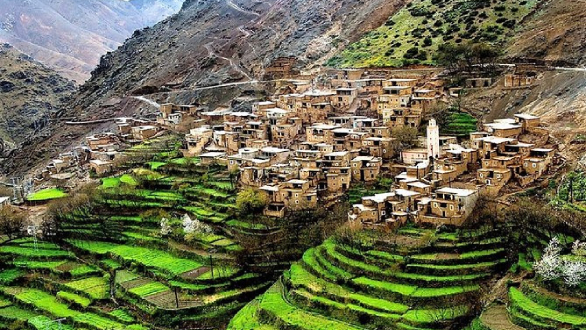 High Atlas Mountains and Marrakesh Morocco