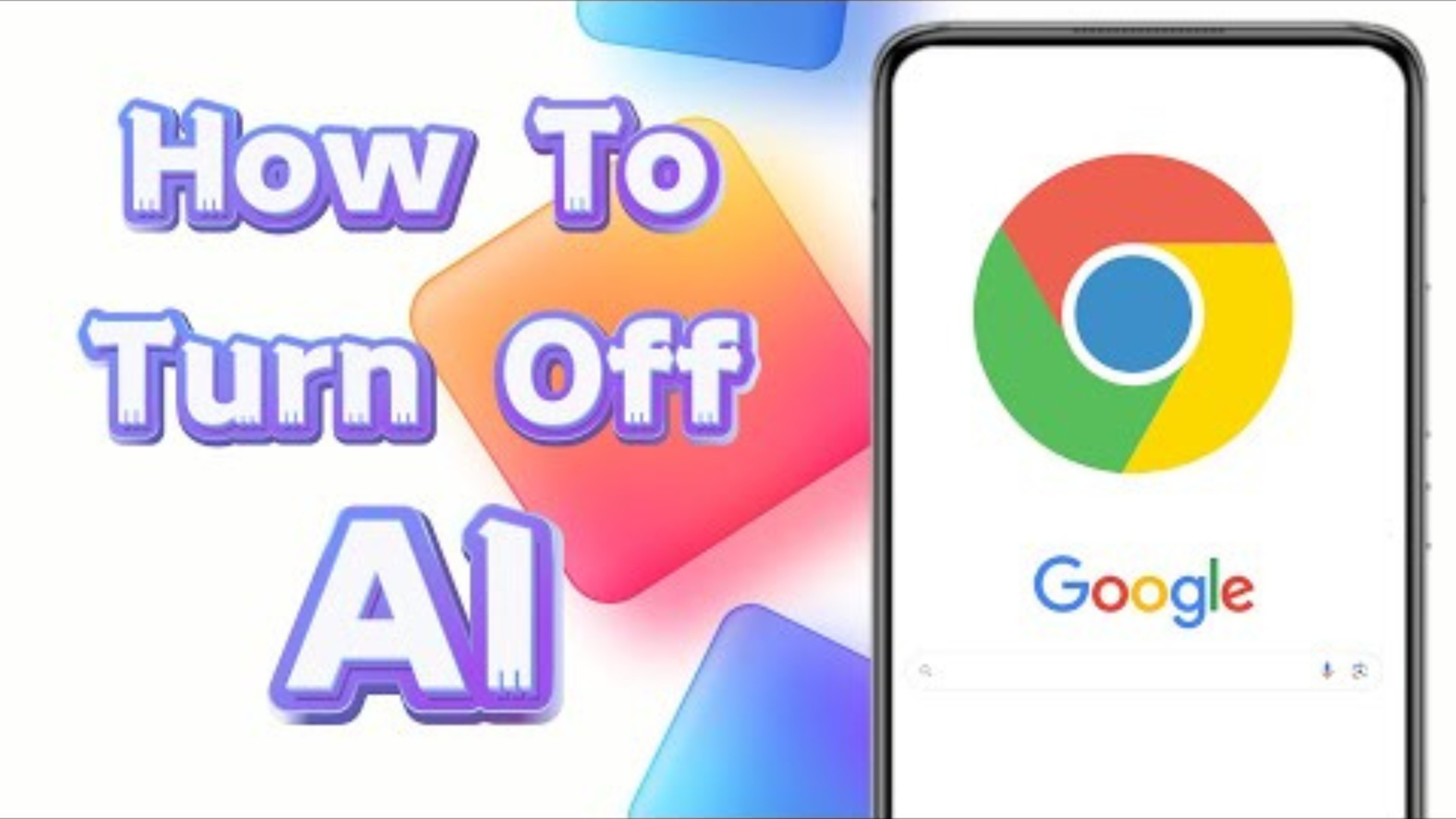 Turn off AI in Google Search